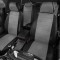 Авточехлы CHEVROLET Niva (14-16) джип экокожа задняя спинка 40х60 черно-серые AVTOLIDER