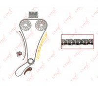 Комплект цепи ГРМ CHEVROLET Epica (06-) (2.5) (2 цепи+башмак натяж+2 успокоит+натяж+3 звезды) LYNX