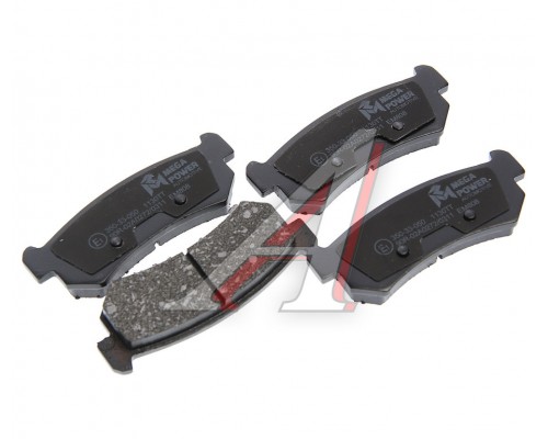 Колодки тормозные CHEVROLET Lacetti (-06),Nubira (03-) задние (4шт.) MEGAPOWER