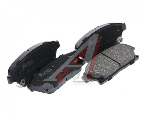 Колодки тормозные OPEL Astra J CHEVROLET Orlando (11-) передние (R16) (4шт.) MEGAPOWER