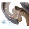 Колодки тормозные CHEVROLET Aveo (03-) задние барабанные (4шт.) AMD