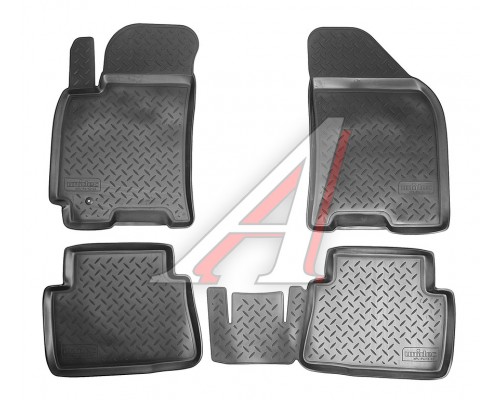 Коврик салона CHEVROLET Lacetti (04-) полиуретан (4 предм.) NORPLAST