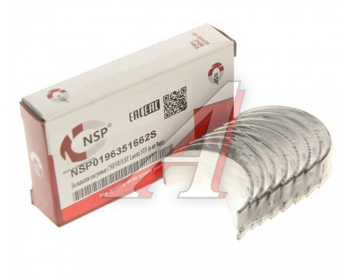 Вкладыши DAEWOO Nexia (95-) шатунные d+0.00 комплект (8шт.) NSP