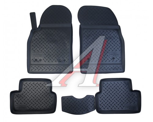Коврик салона CHEVROLET Cruze (09-) полиуретан (4 предм.) NORPLAST