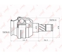 ШРУС внутренний DAEWOO Nexia (95-08) CHEVROLET Lanos (05-) комплект LYNX