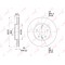 Диск тормозной CHEVROLET Cruze OPEL Astra J передний (1шт.) LYNX