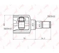 ШРУС внутренний CHEVROLET Matiz (98-05) комплект LYNX