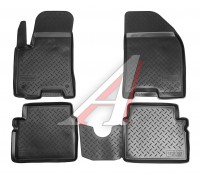 Коврик салона CHEVROLET Aveo (06-) полиуретан (4 предм.) NORPLAST