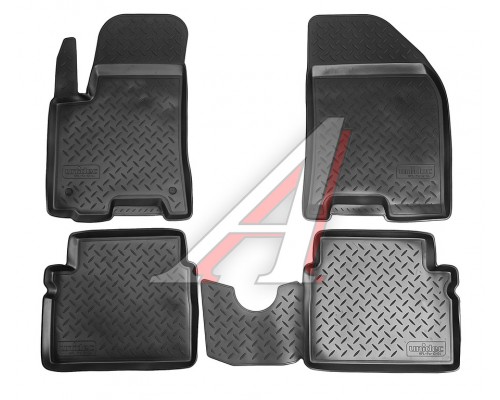 Коврик салона CHEVROLET Aveo (06-) полиуретан (4 предм.) NORPLAST