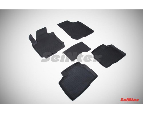 Коврик салона HYUNDAI i30 резина черный (5 предм.) SEINTEX